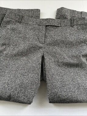 LOFT Petite Gray Tweed Marisa Trouser Pants